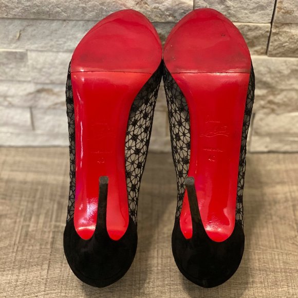 CHRISTIAN LOUBOUTIN - Very Lace Heels - SIZE 40 - Picture 9 of 10